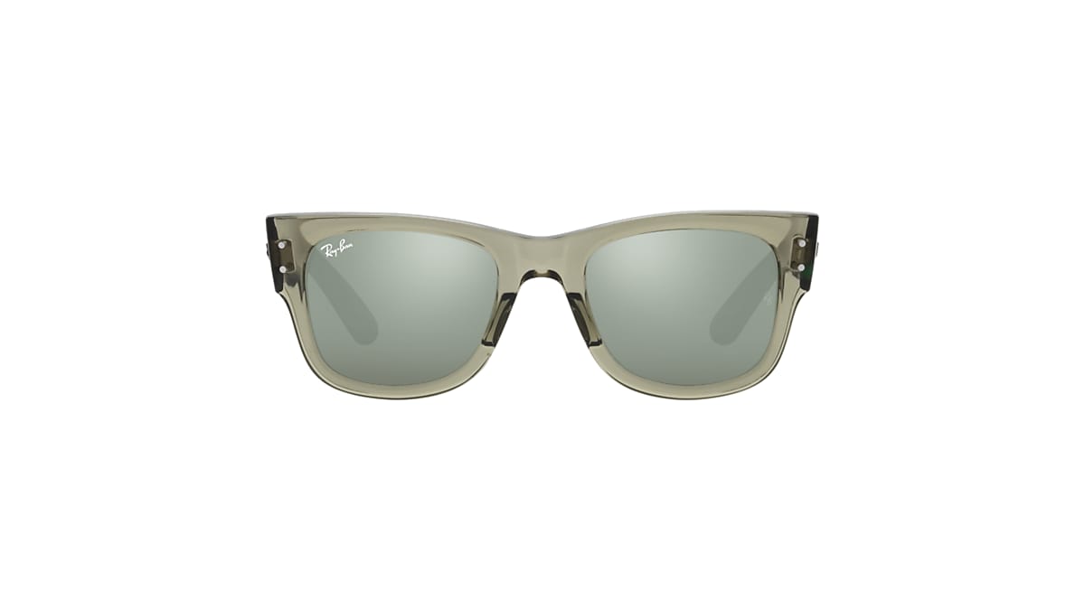 Ray-Ban MEGA WAYFARER ポリッシュトランスペアレントグリーン Ray-Ban RB0840S Mega Wayfarer Sunglasses | LensCrafters