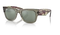 RayBan Transparent Green; Striped Green Havana Silver Mirror