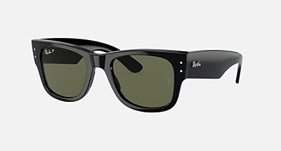 Ray-Ban Wayfarer サングラス 　ブラック MEGA WAYFARER Sunglasses in Transparent Black and Dark Grey