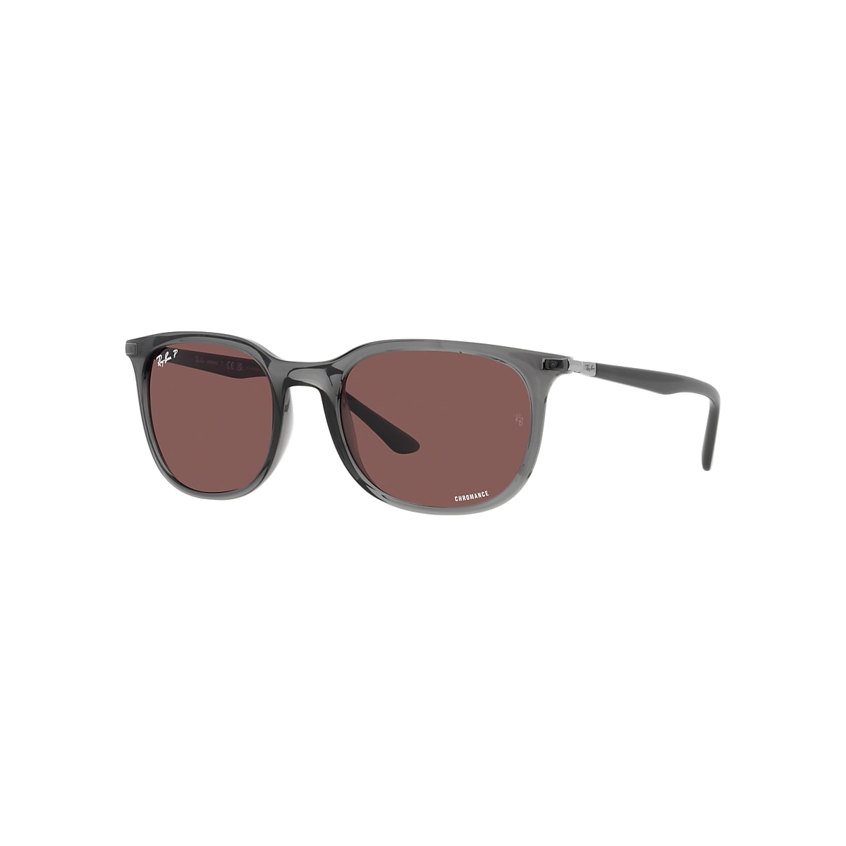 RB4386 Sunglasses in Transparent Grey and Dark Violet - Ray-Ban
