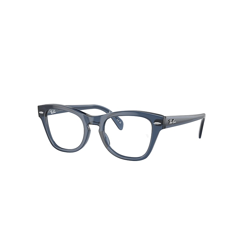 Ray Ban Rx0707v Eyeglasses In Transparent Blue