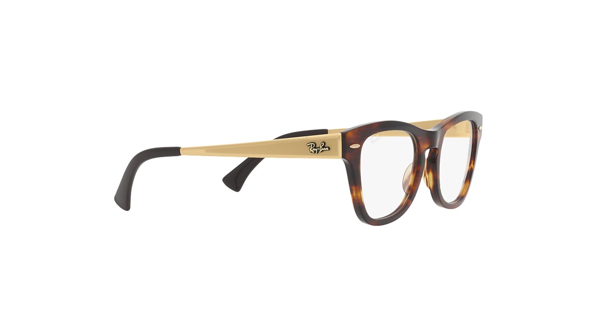 RB0707VM OPTICS Eyeglasses with Striped Havana Frame - RB0707VM