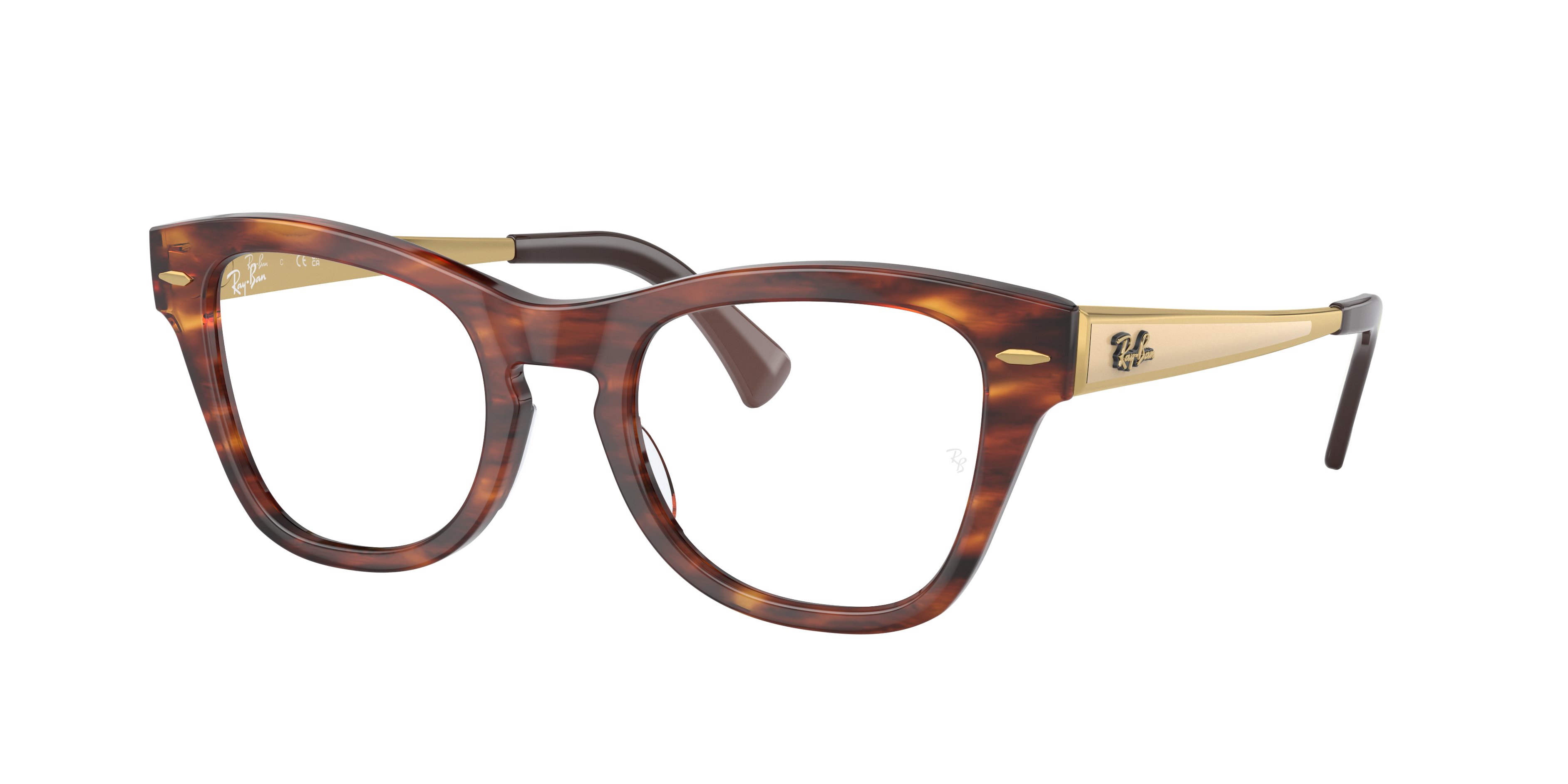 molen Op risico kassa Rb0707vm Optics Eyeglasses with Striped Havana Frame | Ray-Ban®