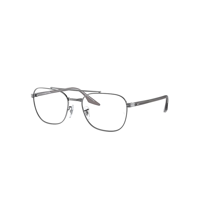 Ray Ban Rx6485 Eyeglasses In Grey On Transparent