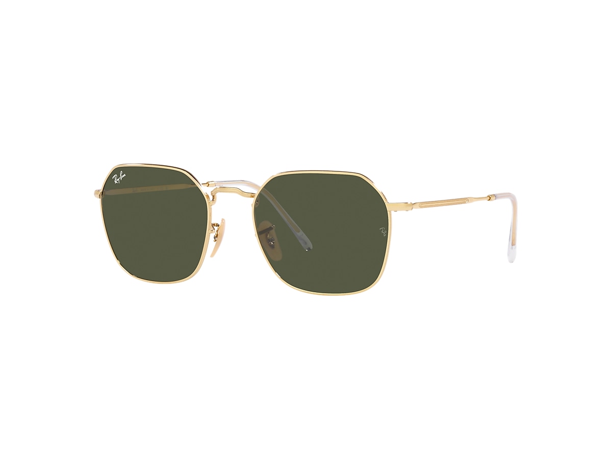 Jim Sunglasses in Gold and Green | Ray-Ban®