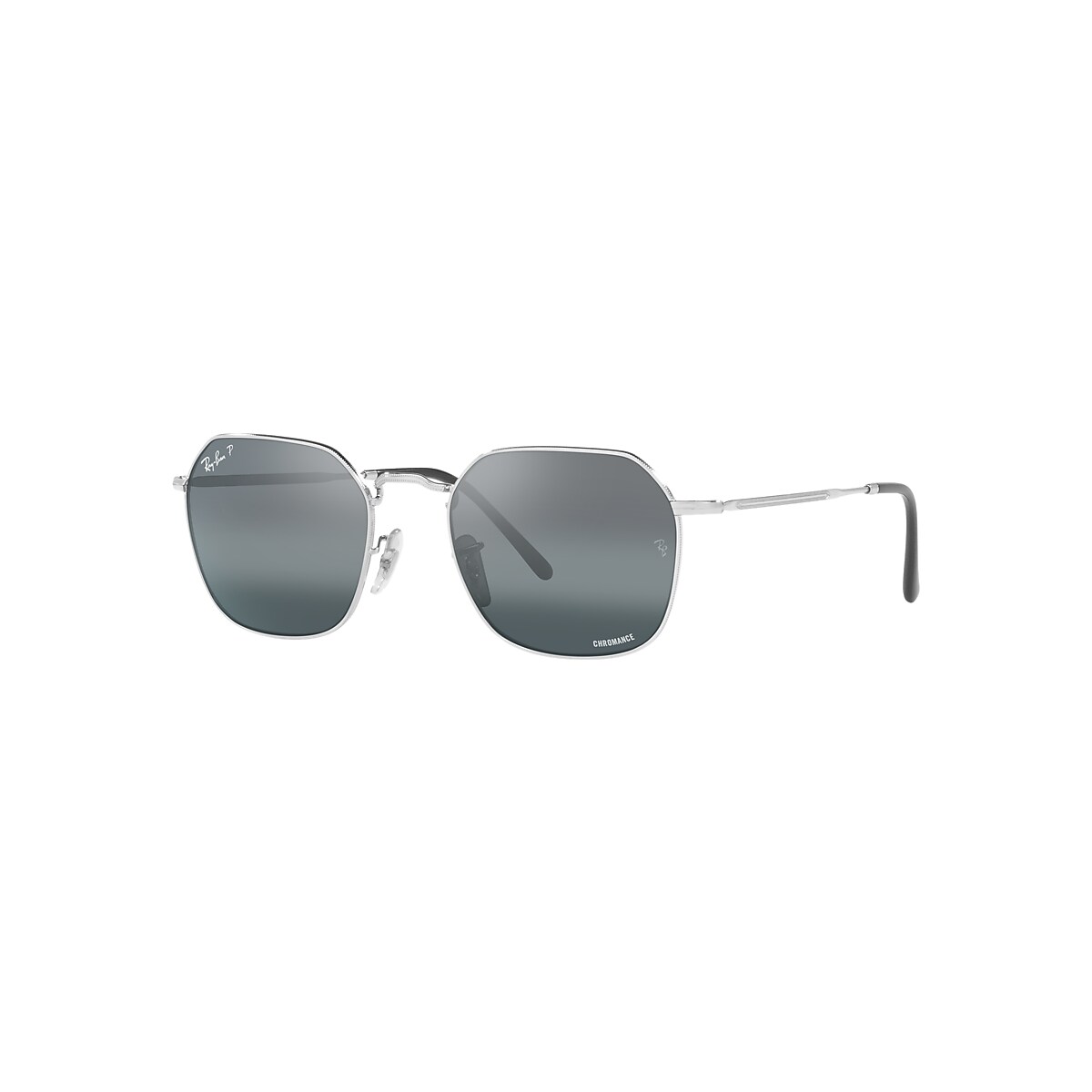 Ray-Ban Jim Sunglasses Silver Frame Silver Lenses Polarized 53-20