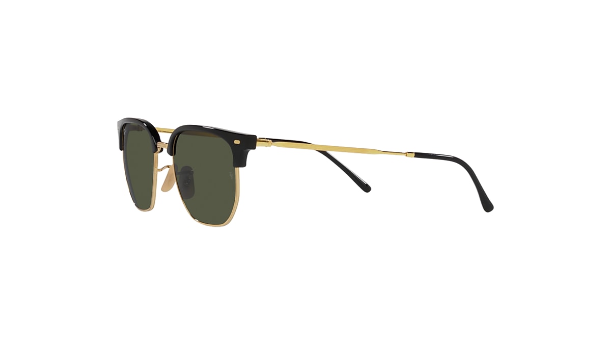 NEW CLUBMASTER Sunglasses in Black On Gold and Green - RB4416 