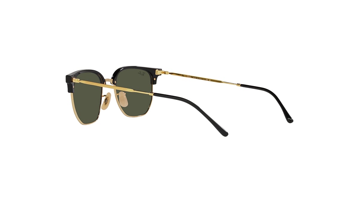 NEW CLUBMASTER Sunglasses in Black On Gold and Green NEW CLUBMASTER Sunglasses in Black On Gold and Green