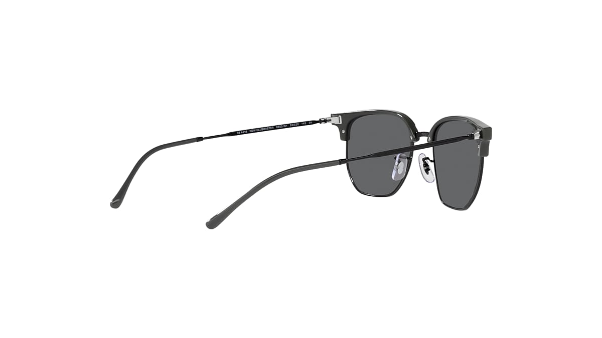 NEW CLUBMASTER Sunglasses in Grey On Black and Grey - RB4416 | Ray 