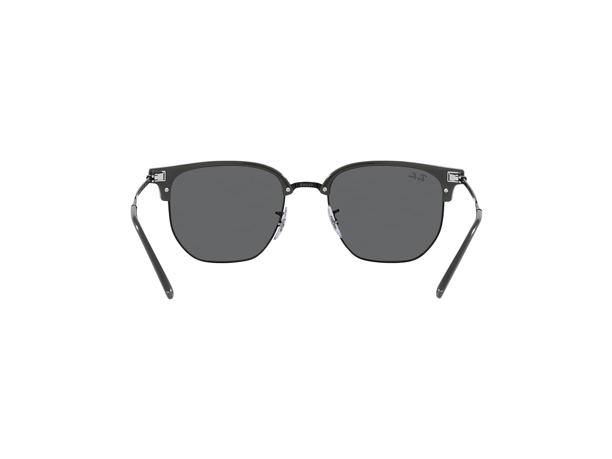 NEW CLUBMASTER Sunglasses in Grey On Black and Grey - RB4416 | Ray 