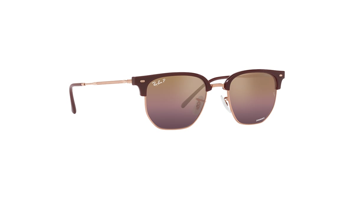 NEW CLUBMASTER Sunglasses in Bordeaux On Rose Gold and Gold NEW CLUBMASTER Sunglasses in Bordeaux On Rose Gold and Gold