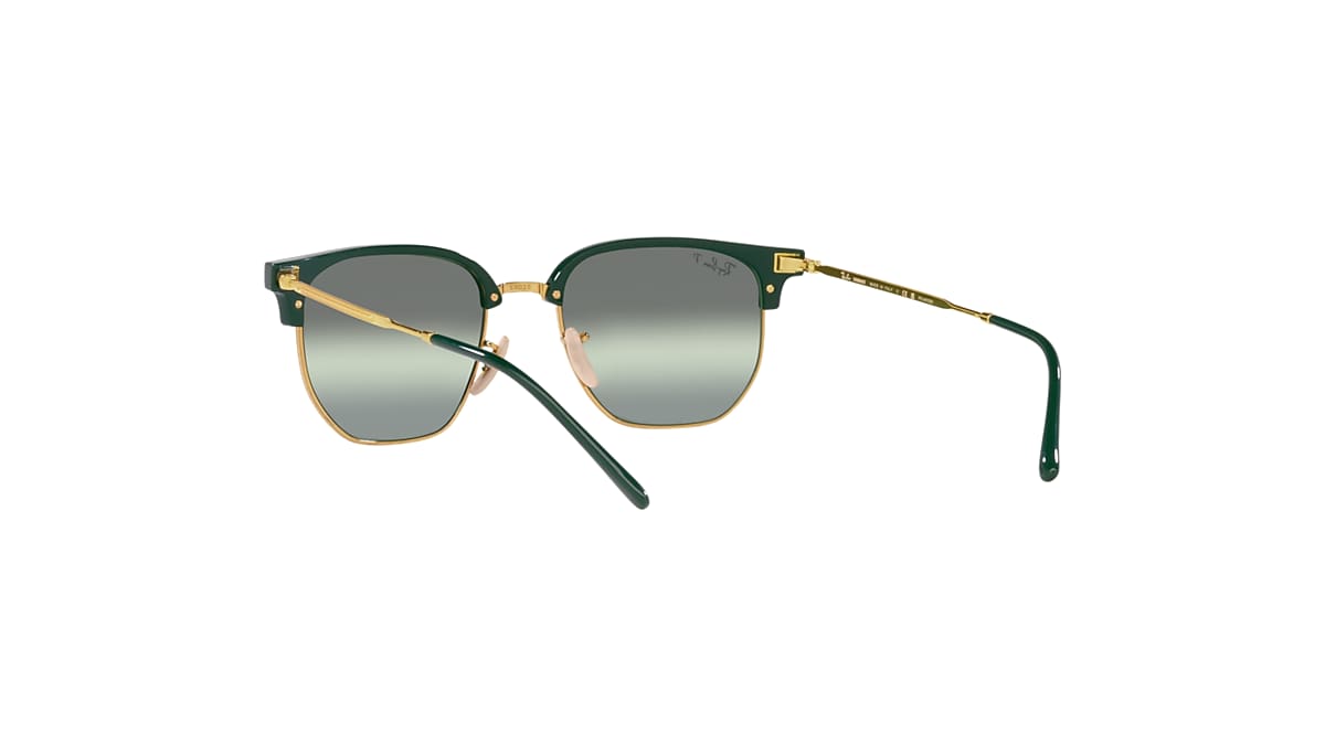 NEW CLUBMASTER Sunglasses in Green On Gold and Green - RB4416