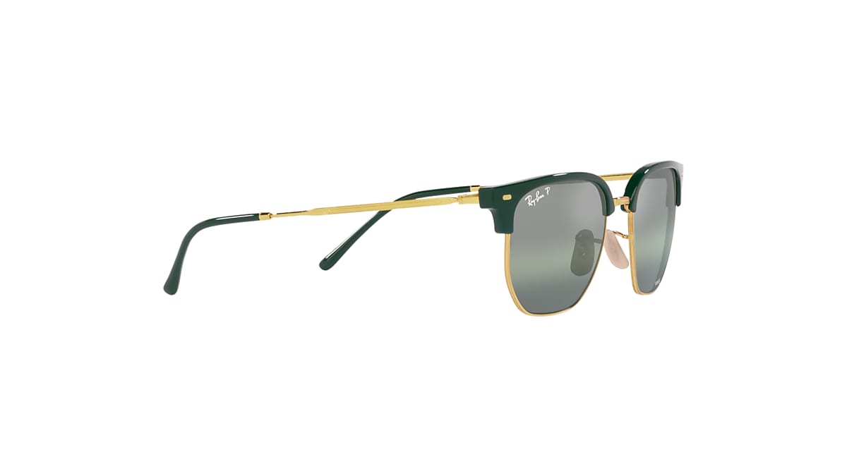 NEW CLUBMASTER Sunglasses in Green On Gold and Green 