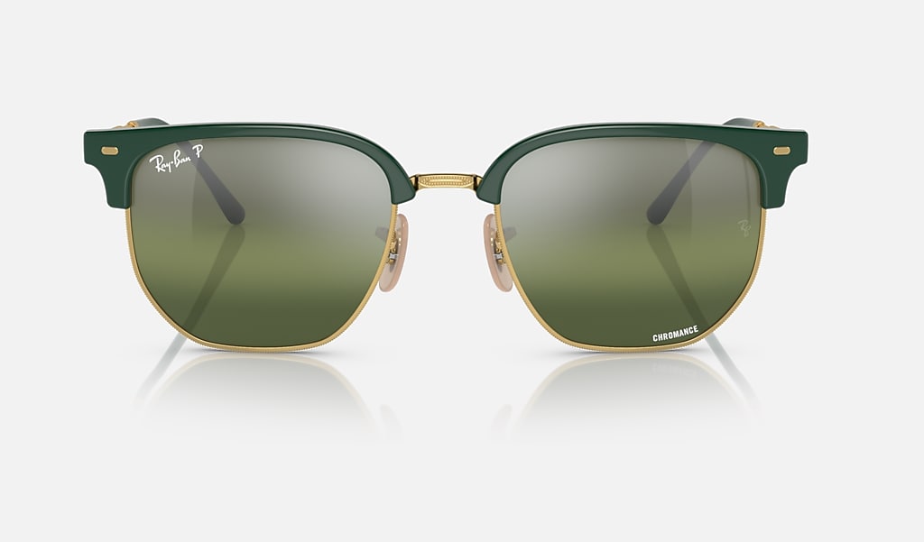 convergentie servet nieuws New Clubmaster Sunglasses in Green On Gold and Silver/Green | Ray-Ban®