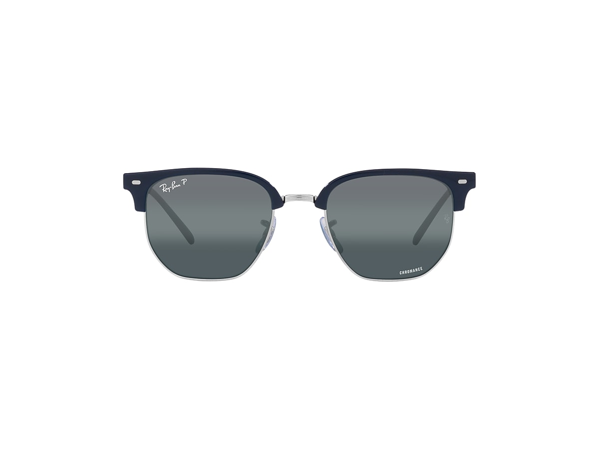 NEW CLUBMASTER Sunglasses in Blue On Silver and Silver/Blue 