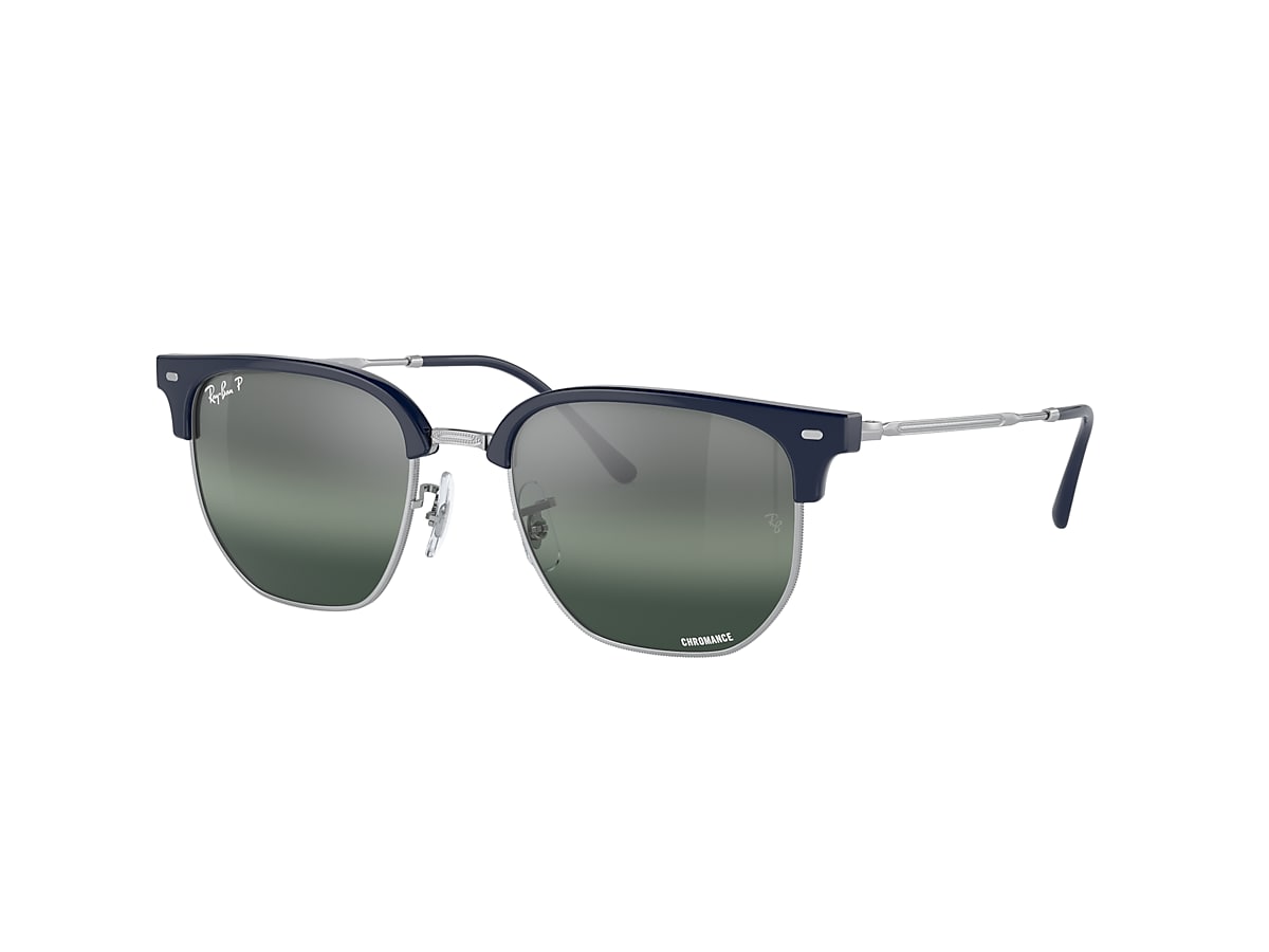 NEW CLUBMASTER Sunglasses in Blue On Silver and Silver/Blue