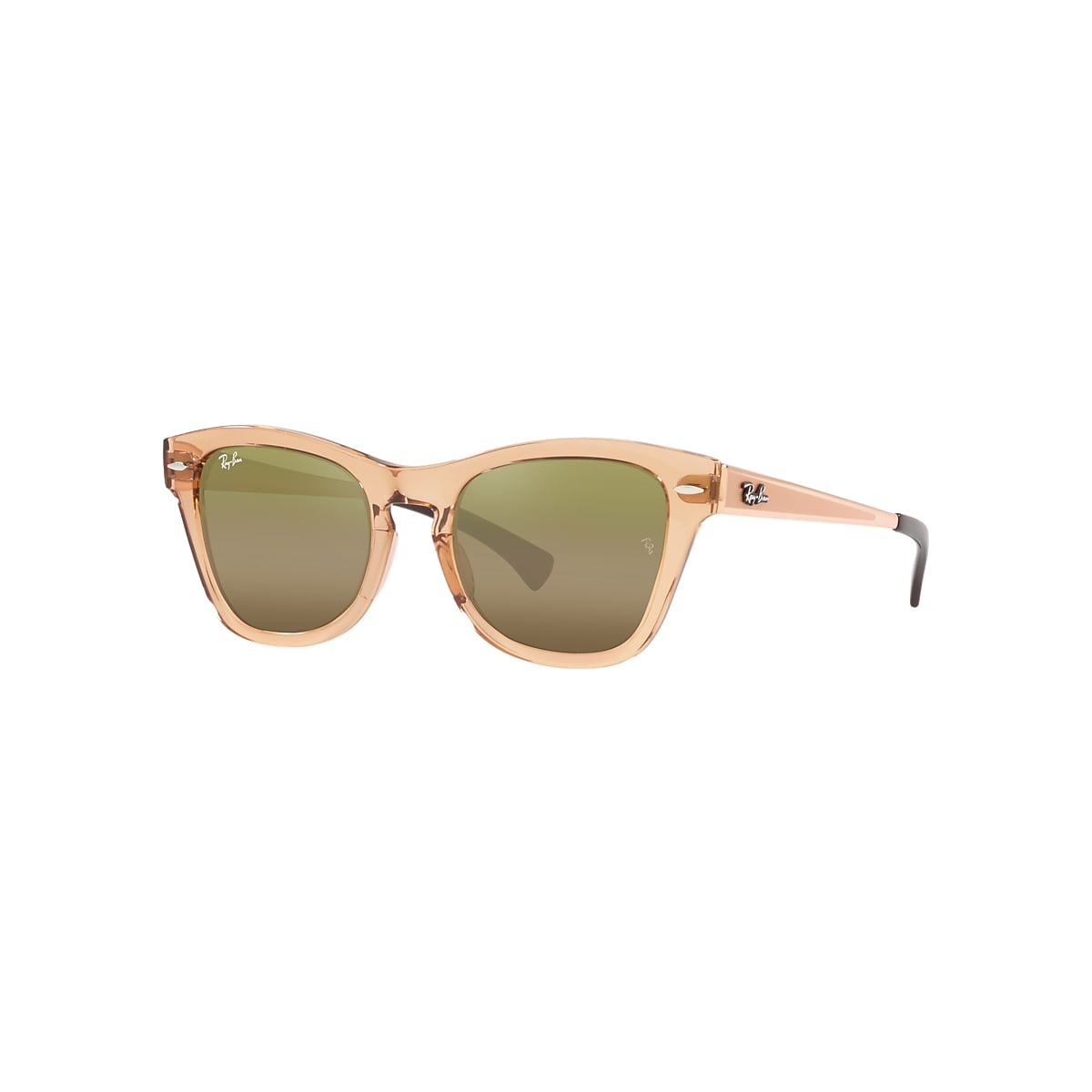 RB0707SM Sunglasses in Transparent Brown and Gold - Ray-Ban