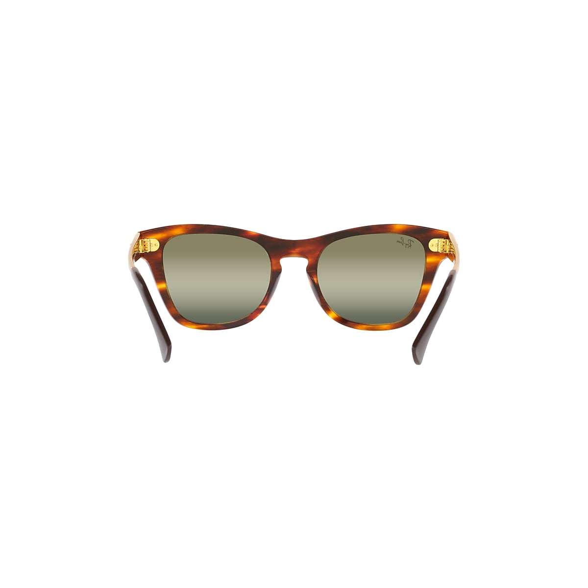 RB0707SM Sunglasses in Striped Havana and Green - RB0707SM | Ray