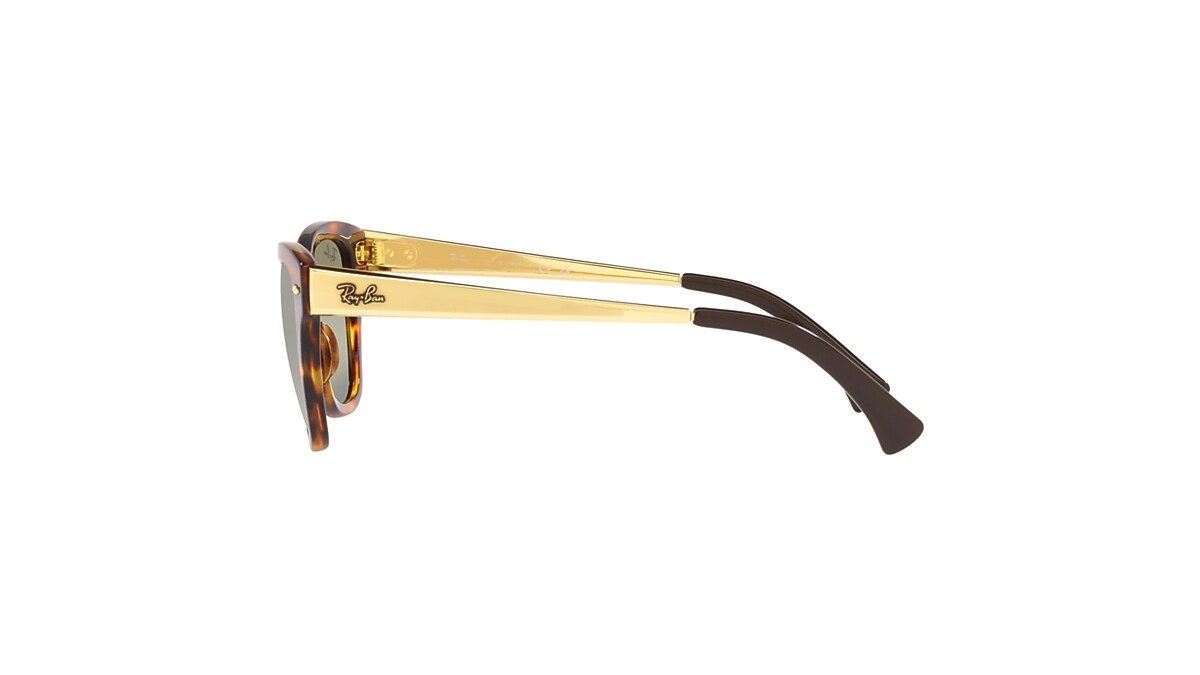 RB0707SM Sunglasses in Striped Havana and Green - RB0707SM | Ray 