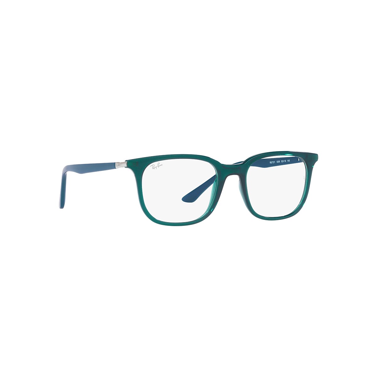 RB7211 OPTICS Eyeglasses with Transparent Turquoise Frame RB7211