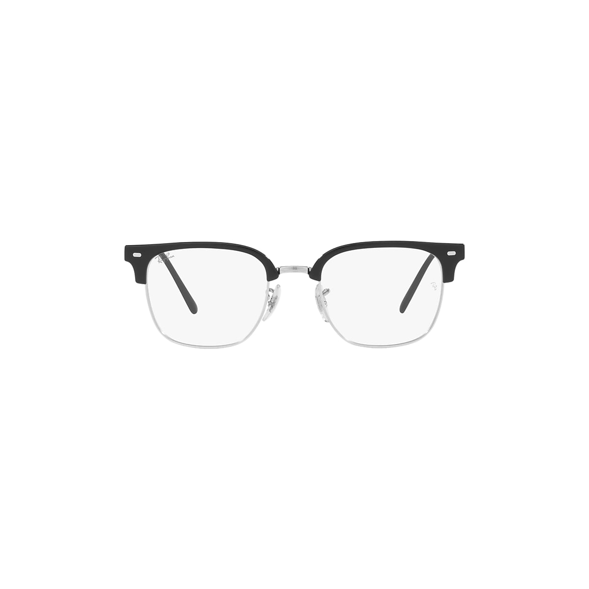 NEW CLUBMASTER OPTICS Eyeglasses with Black On Silver Frame NEW CLUBMASTER OPTICS Eyeglasses with Black On Silver Frame