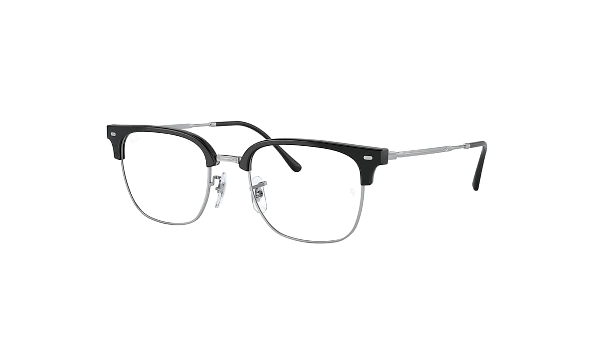 NEW CLUBMASTER OPTICS Eyeglasses with Black On Silver