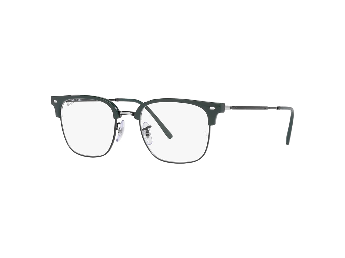 NEW CLUBMASTER OPTICS Eyeglasses with Green On Black Frame