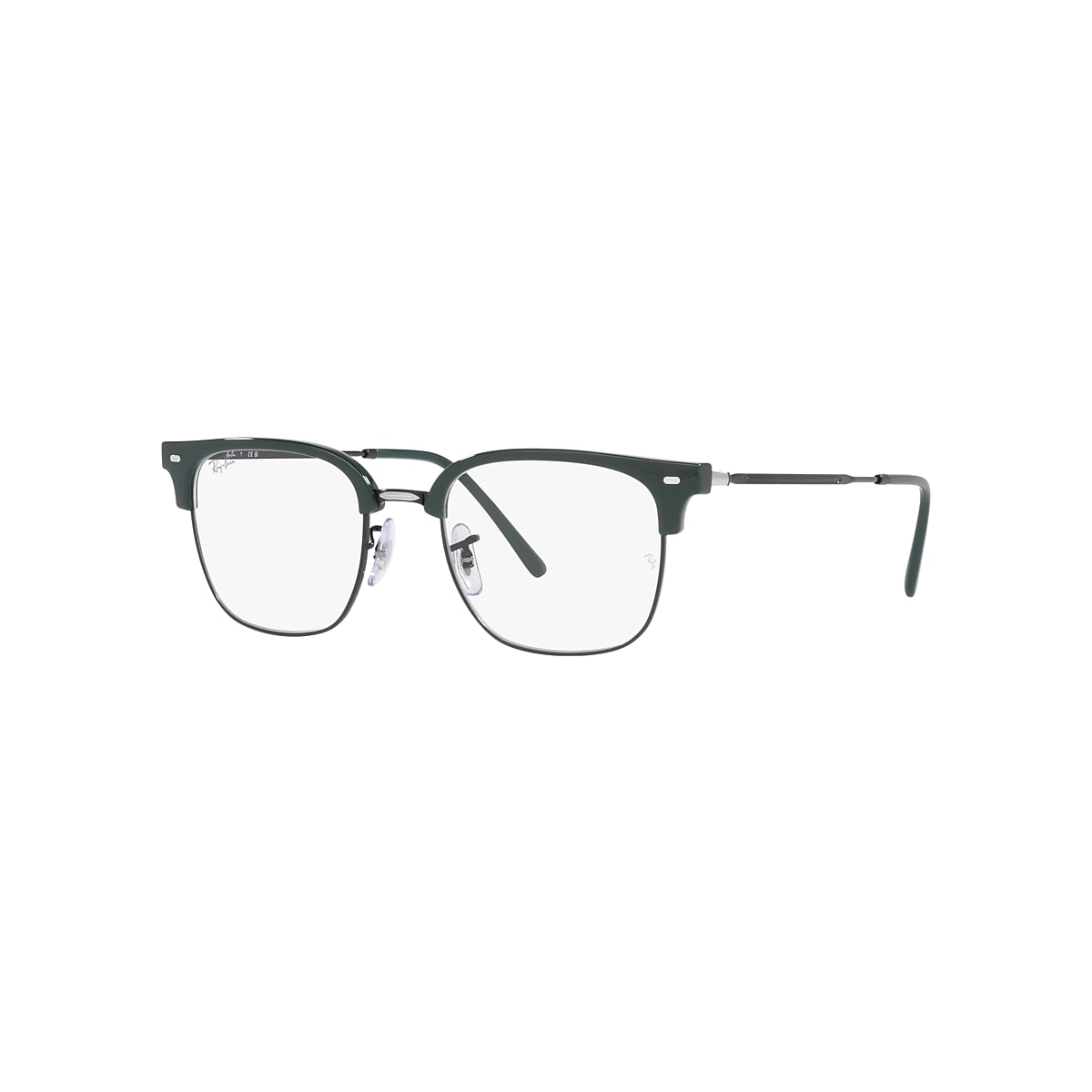 NEW CLUBMASTER OPTICS Eyeglasses with Green On Black