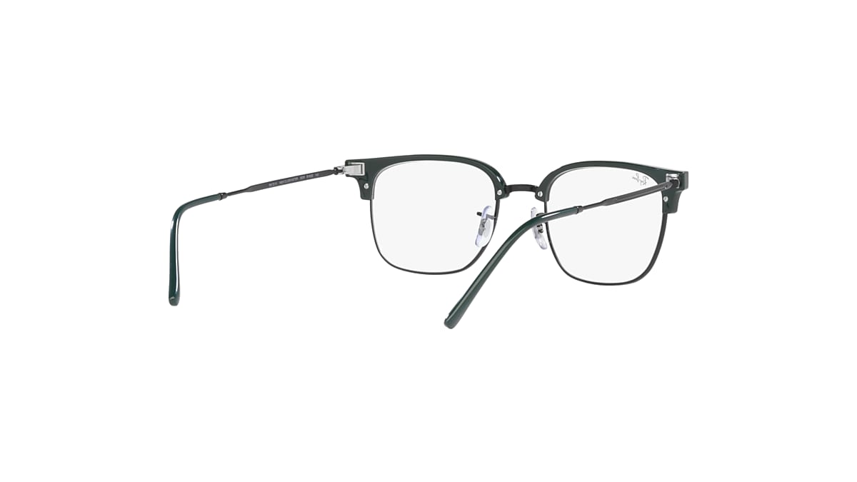NEW CLUBMASTER OPTICS Eyeglasses with Green On Black Frame
