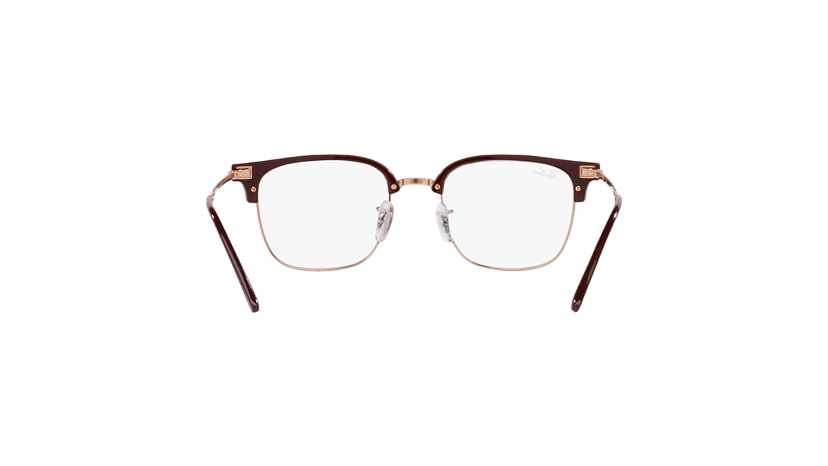 アクセサリー RB NEW CLUBMASTER OPTICS Eyeglasses with Black On Silver Frame