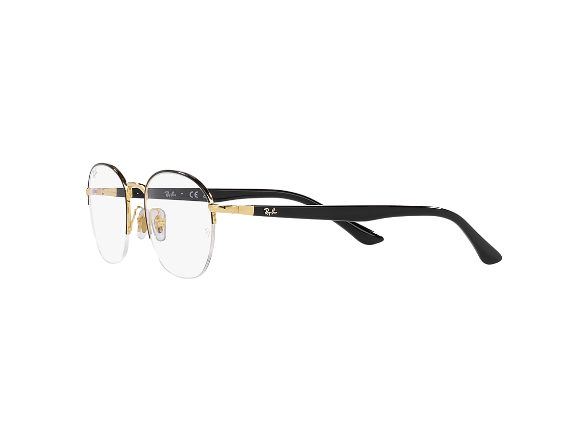 RB6487 OPTICS Eyeglasses with Black On Gold Frame - RB6487 | Ray