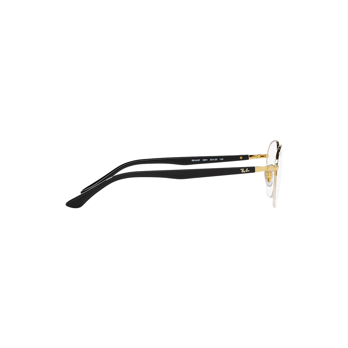 RB6487 OPTICS Eyeglasses with Black On Gold Frame - RB6487 | Ray