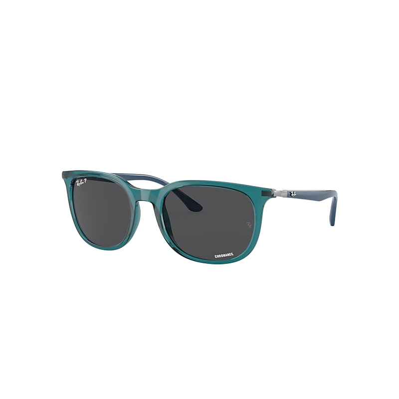 Ray-Ban Rb4386 Sunglasses Silver Frame Grey Lenses Polarized 55-20 product image