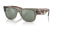 RayBan Transparent Green; Striped Green Havana Silver Mirror