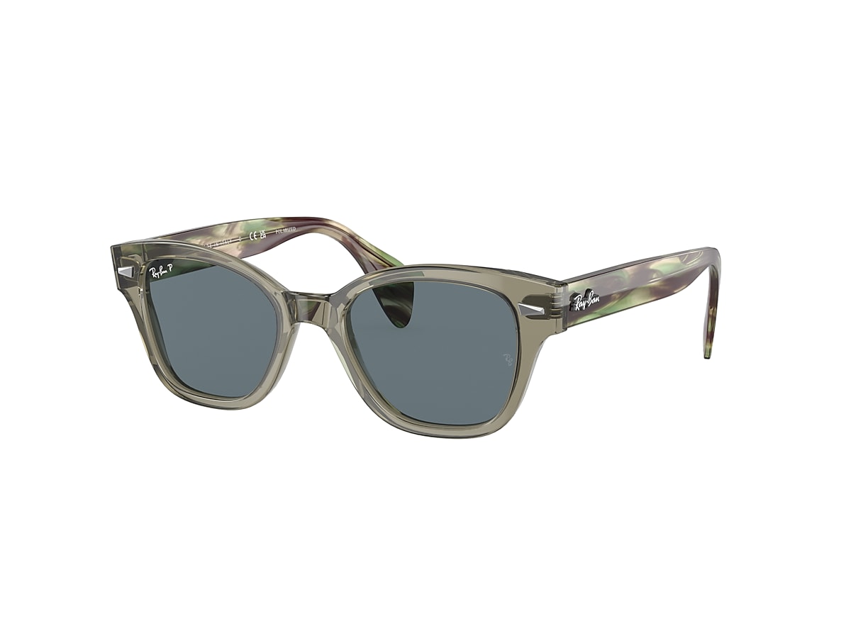 RB0880S Sunglasses in Transparent Green and Dark Blue - Ray-Ban