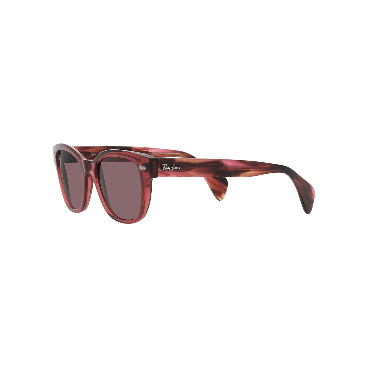 RB0880S Sunglasses in Transparent Pink and Dark Violet - RB0880SF