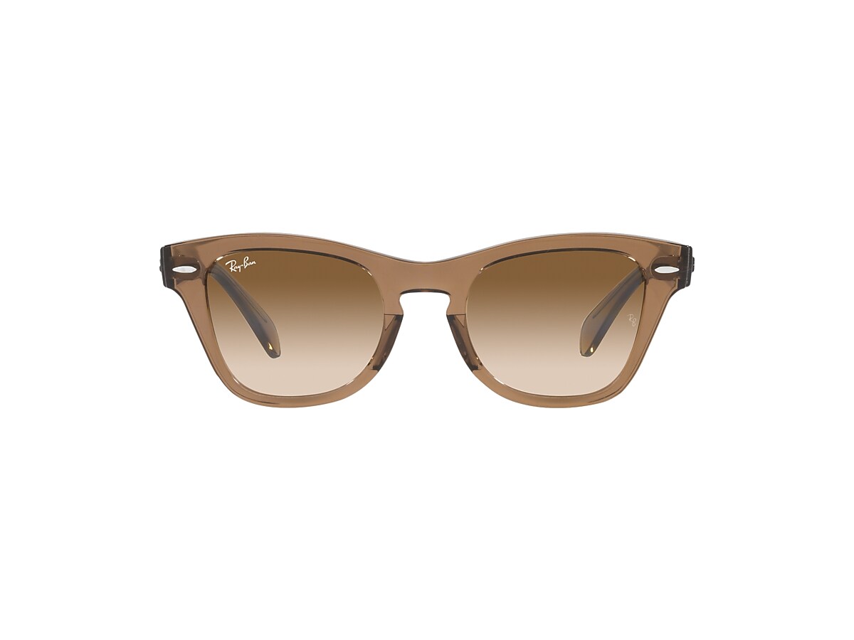 RB0707S Sunglasses in Transparent Light Brown and Brown - RB0707SF 