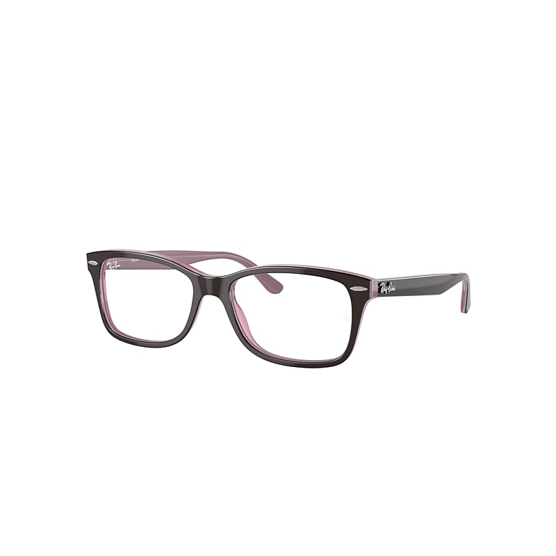 Ray Ban Rx5428 Eyeglasses In Brown On Pink