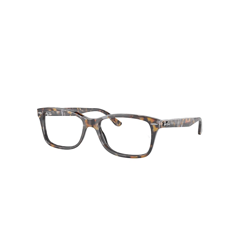 Ray Ban Rb5428 Optics  Graue & Braun Havana Fassung Klar Glas Polarisiert 53-17 In Grey & Brown Havana