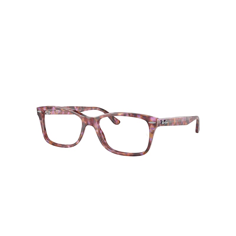 Ray Ban Rx5428 Eyeglasses In Red & Purple Havana