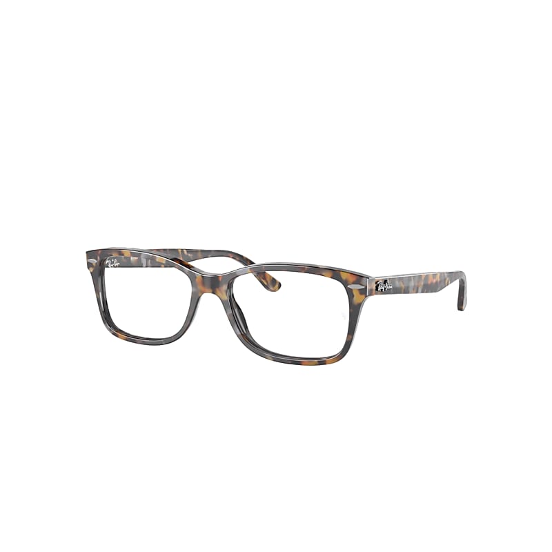 Ray Ban Rb5428 Optics Eyeglasses Grey & Brown Havana Frame Clear Lenses Polarized 55-17