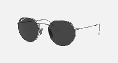 レイバン JACK ORB8165 Titanium JACK TITANIUM Sunglasses in Silver and Black - RB8165 | Ray-Ban®