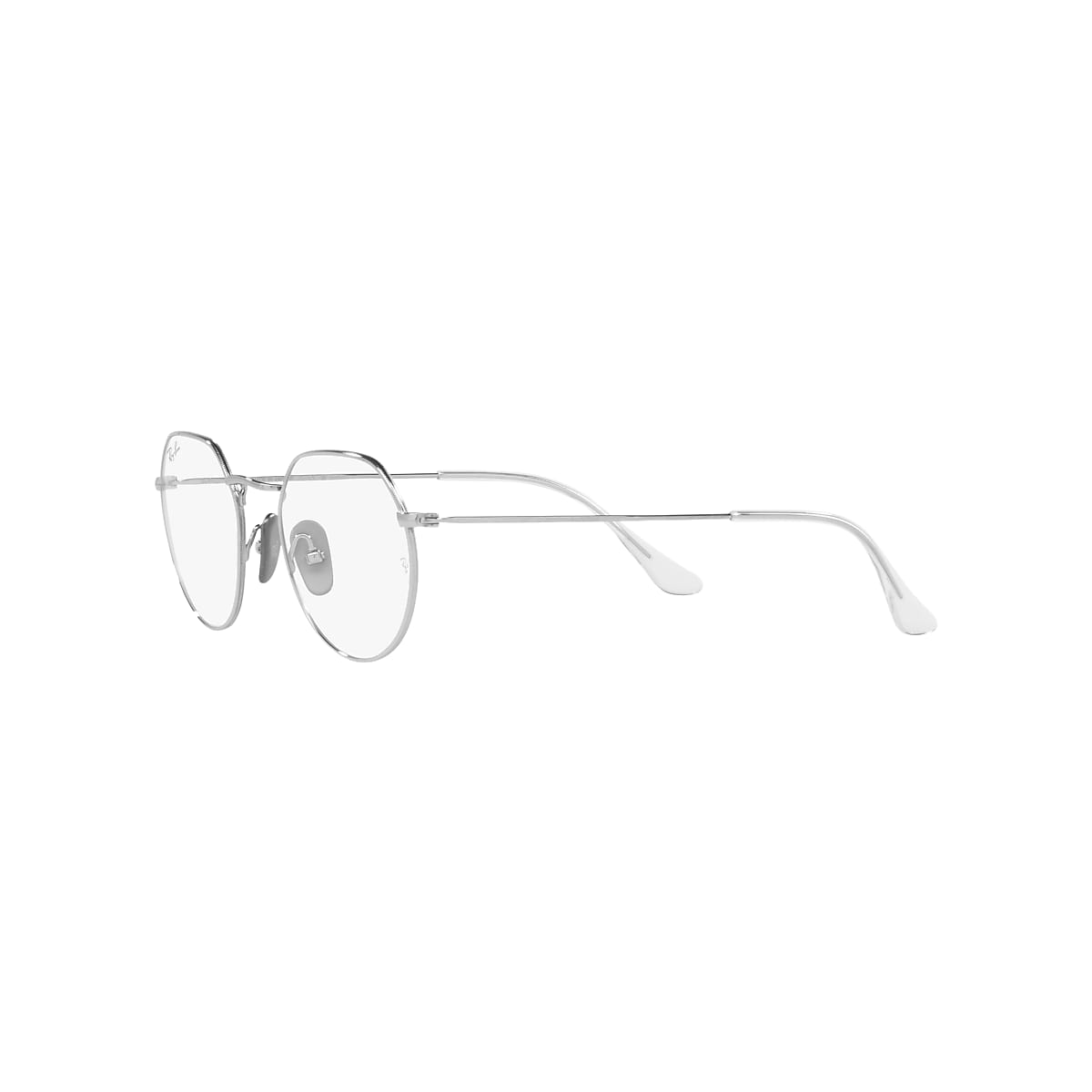 メガネ Ray-Ban Titanium Eyeglass Frame RB8157V 1224 Silver FRANK TITANIUM OPTICS Eyeglasses with Silver Frame - RB8157V