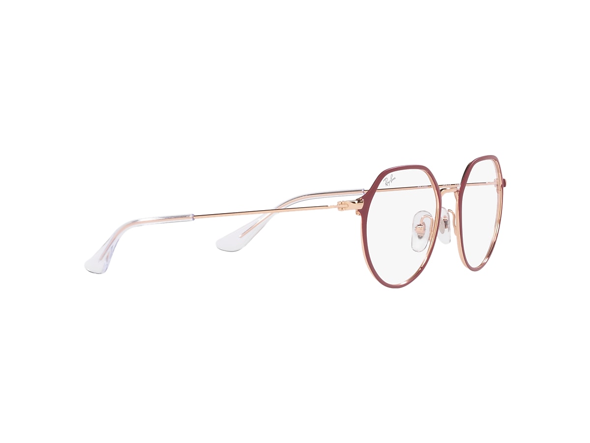 JACK OPTICS KIDS Eyeglasses with Bordeaux On Rose Gold Frame