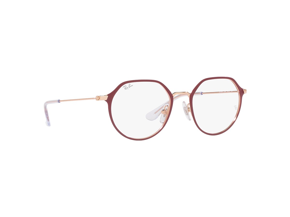 JACK OPTICS KIDS Eyeglasses with Bordeaux On Rose Gold Frame