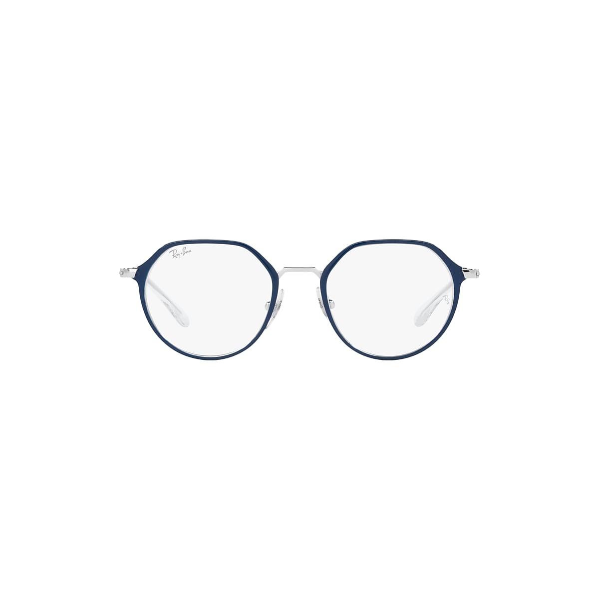 JACK OPTICS KIDS Eyeglasses with Blue On Silver Frame 