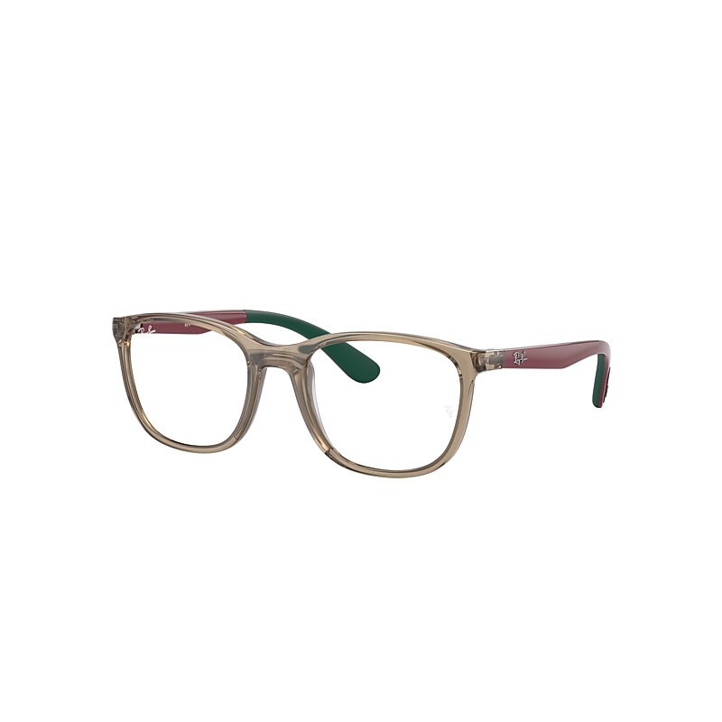 Ray-Ban Junior Rb1620 Optics Kids Eyeglasses Red On Green Frame Clear Lenses Polarized 46-17