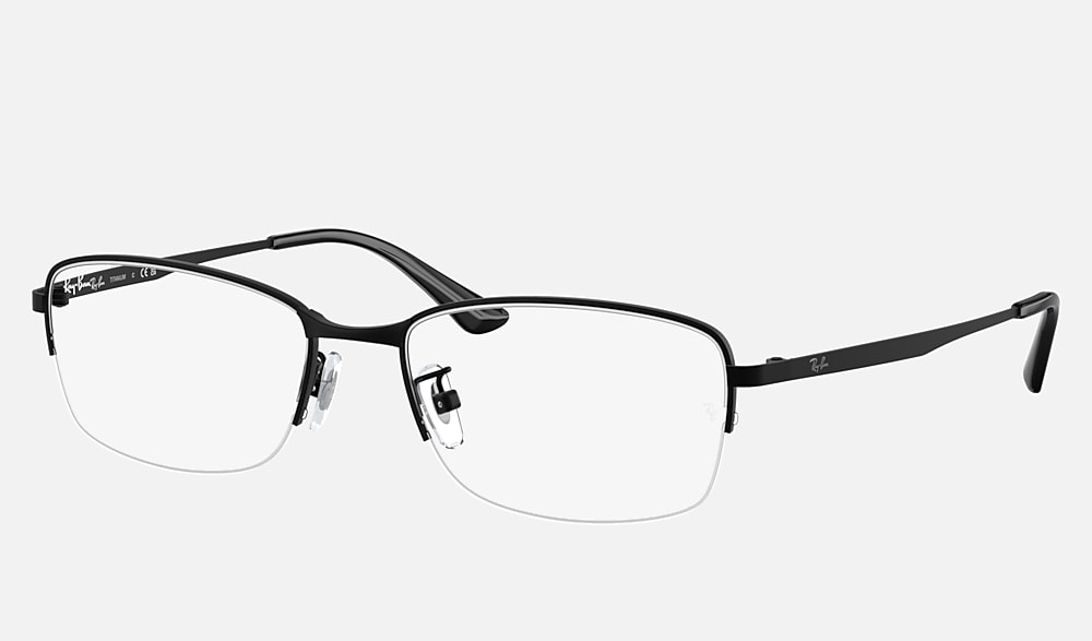 Ron5ページ② RB5285 OPTICS Eyeglasses with Black On Transparent Frame