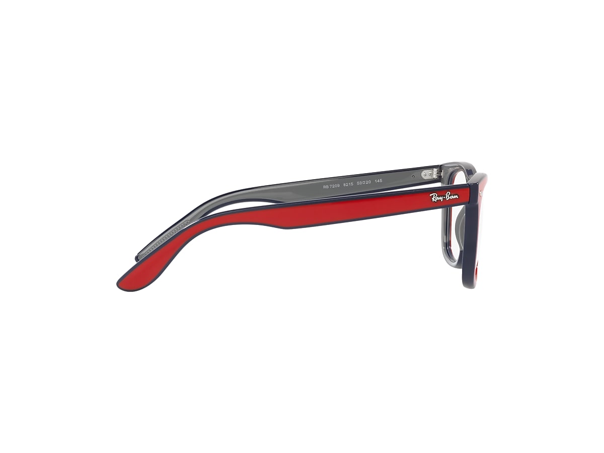 RB7209 OPTICS Eyeglasses with Red Blue Grey Frame - RB7209 | Ray 