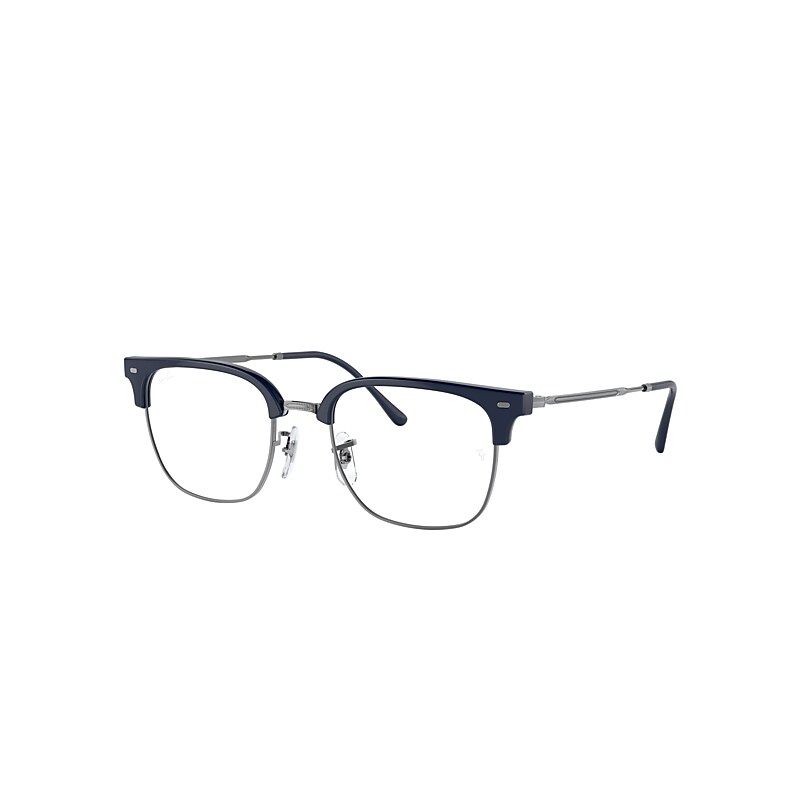 Ray Ban New Clubmaster Optics Eyeglasses Gunmetal Frame Demo Lens Lenses Polarized 53-20 In Gunmetal